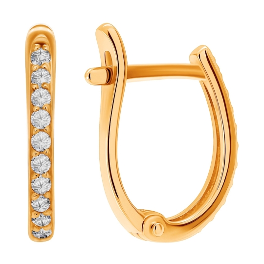 Серьги из золота с бриллиантами 