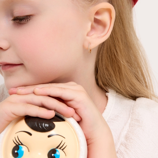 Серьги из золота с бриллиантами 