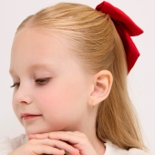 Серьги из золота с фианитами 