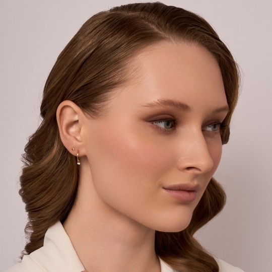 Одиночная серьга из золота