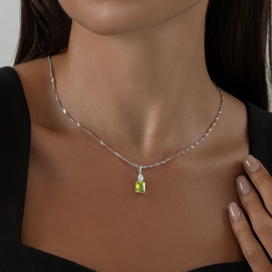 Кольцо из серебра с ситаллом и фианитами