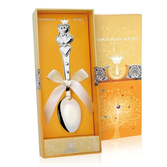 Ложка столовая из серебра "Морозко"