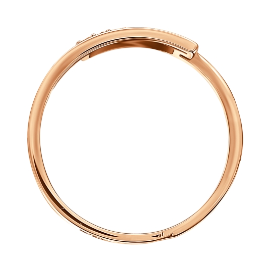 Серьги из золота с фианитами