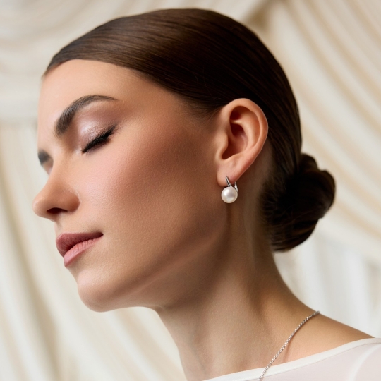 Серьга - кафф из серебра