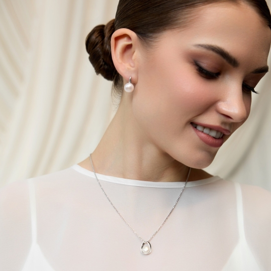 Серьга - кафф из серебра