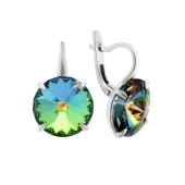 Серьги из серебра с кристаллами Swarovski