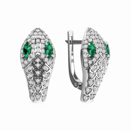 Серьги из серебра