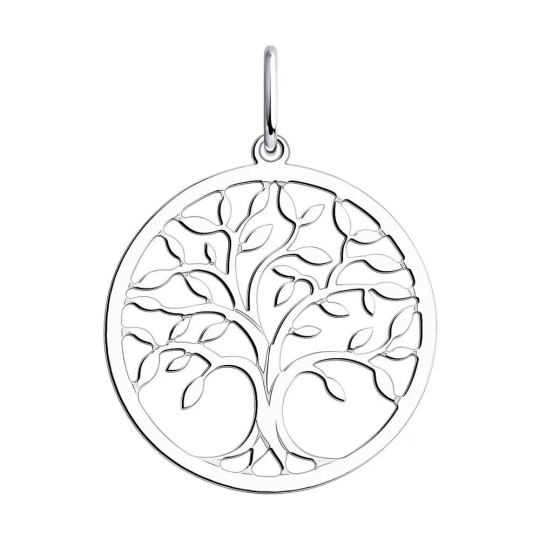 Подвеска из серебра с ониксом