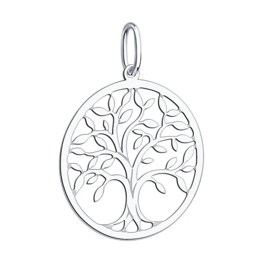 Подвеска из серебра с ониксом