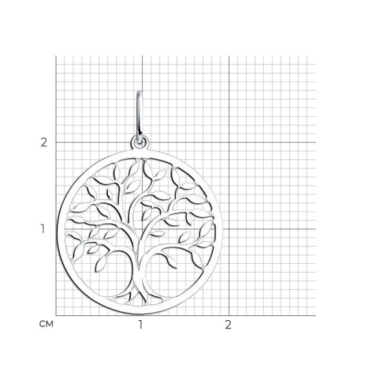 Подвеска из серебра с ониксом