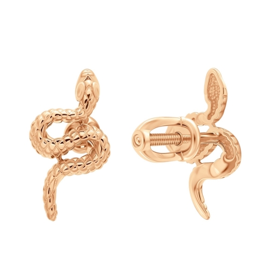 Серьги из золота с раухтопазами