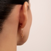 Серьги из золота с фианитами