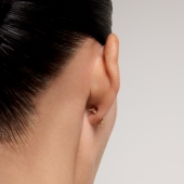 Серьги из золота с фианитами