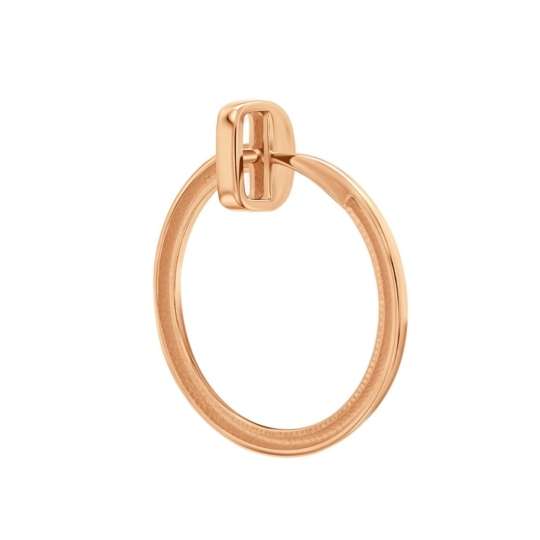 Подвеска из комбинированного золота с бриллиантом