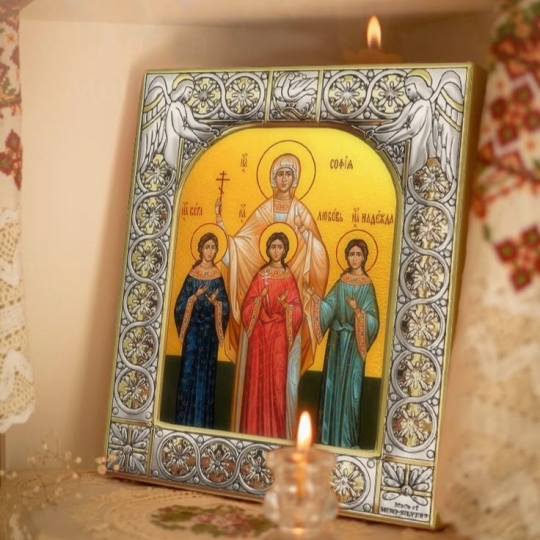 Икона "Ангел Хранитель" с молитвой "Благословение Дома"