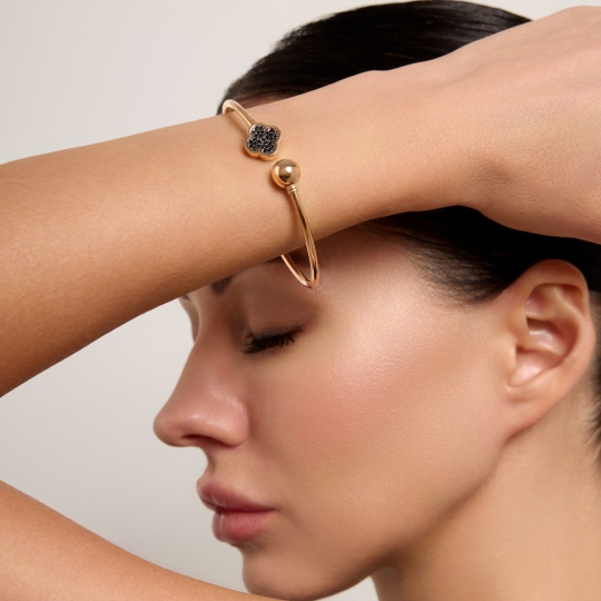 Браслет из золота с фианитами