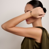 Браслет из золота с фианитами