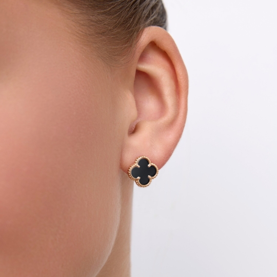 Серьги из золота с фианитами