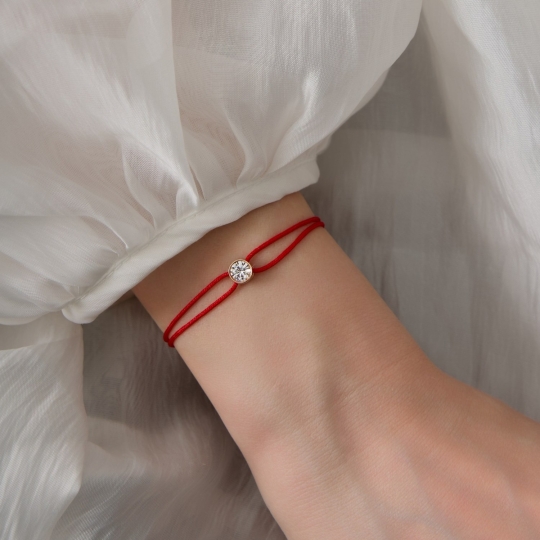 Браслет из белого золота с бриллиантами