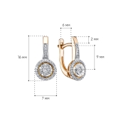 Серьги из золота с бриллиантами