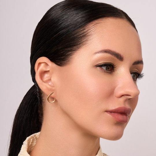 Серьги из золота с аметринами