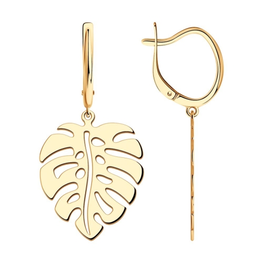 Серьги из серебра с топазами и фианитами