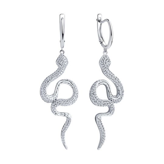 Серьга-кафф из серебра