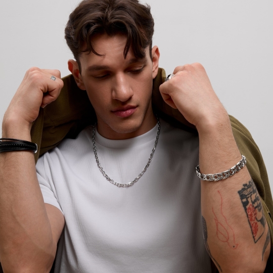 Цепь из серебра плетения "Якорное"