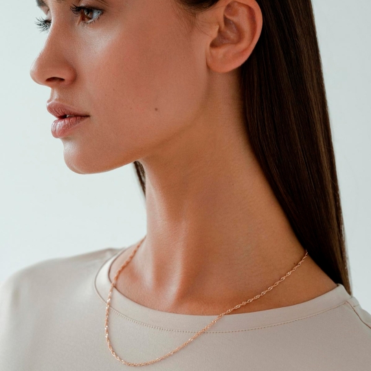 Браслет из золота плетения "Сингапур"