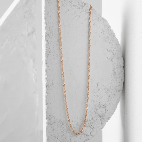 Браслет из золота плетения "Сингапур"