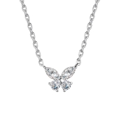 Колье из серебра с фианитами