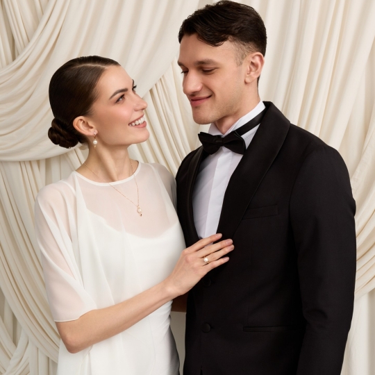 Серьги из золота с жемчугом