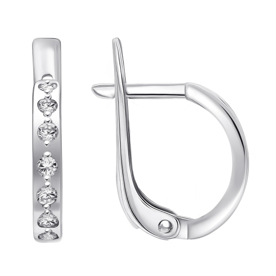 Серьги из серебра с аметистами