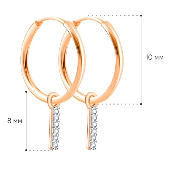 Серьги из золота с жемчугом
