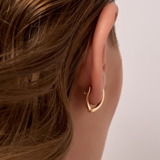 Серьги из золота с фианитами