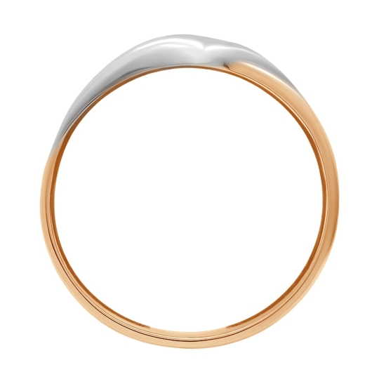 Кольцо из золота с выращенным бриллиантом