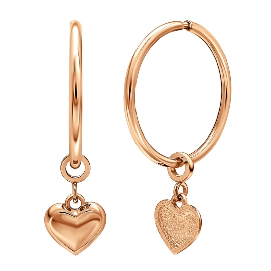 Серьги из золота с фианитами