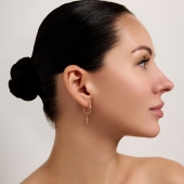 Серьги-трансформеры из золота