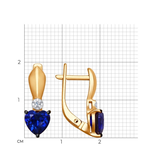 Серьги из белого золота с бриллиантами 2 ct