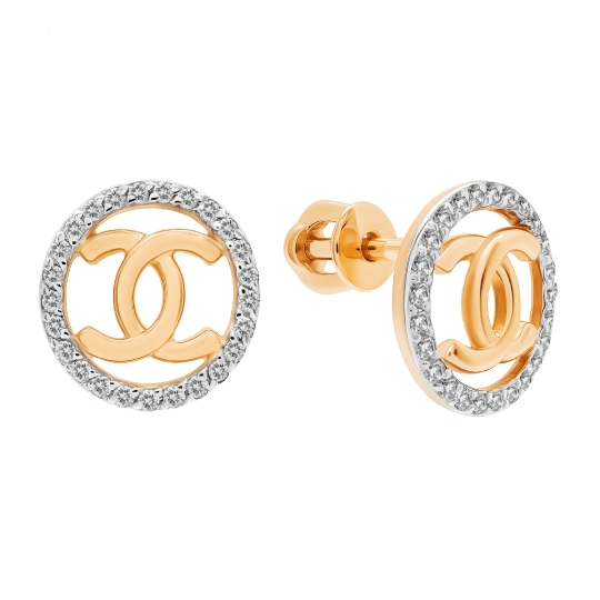 Серьги из золота с бриллиантами