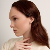 Серьги из золота с фианитами