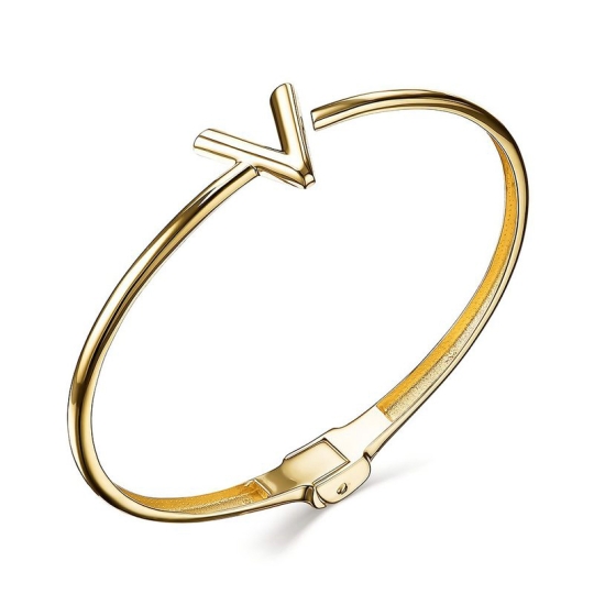 Браслет из золота с топазами, родолитом и фианитами "Колибри"