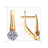 Серьги из золота с бриллиантами