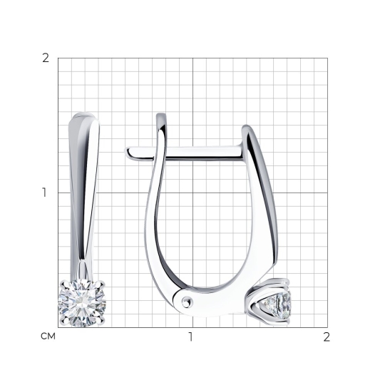 Серьги из золота с бриллиантами