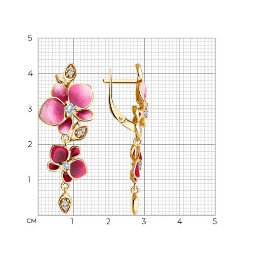 Одиночная серьга из серебра с чернением Одиночная серьга из серебра с чернением