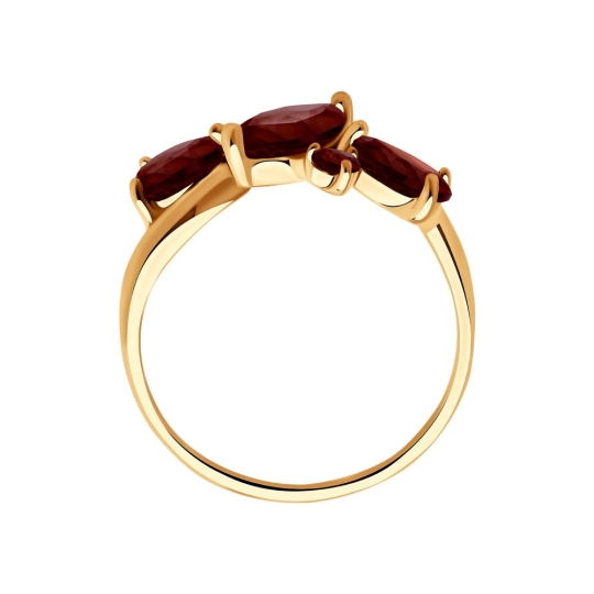 Кольцо из серебра с фианитами