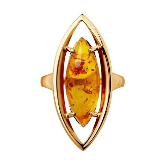 Кольцо из серебра с топазами London и фианитами