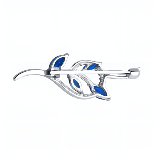 Брошь из серебра с эмалью