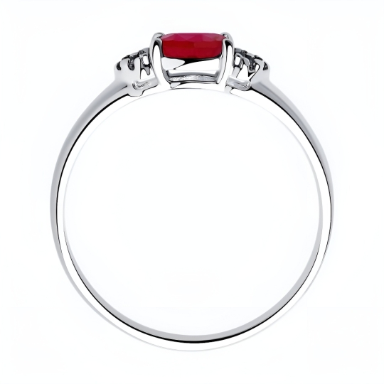 Кольцо из серебра со Swarovski Zirconia
