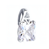 Подвеска из серебра с фианитами